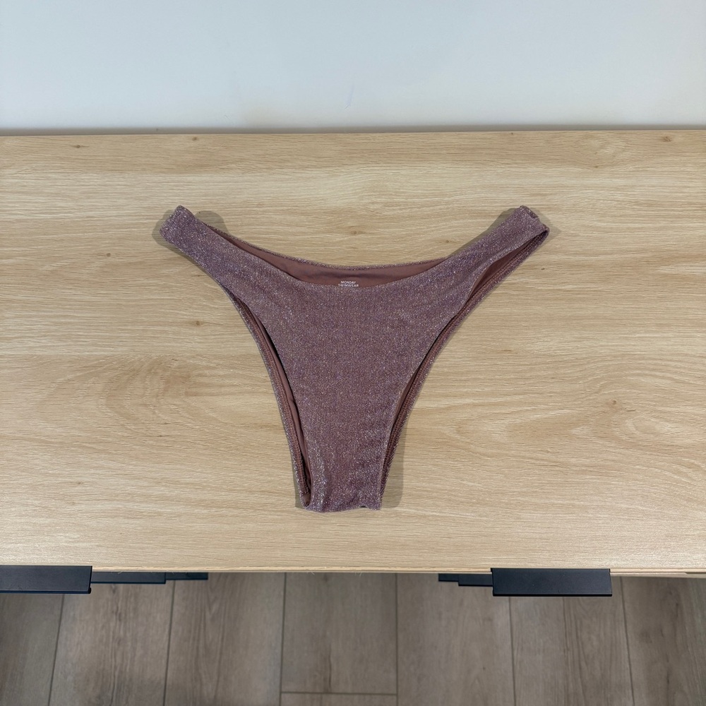 Monday Swimwear Mauve Shimmer Byron Bottoms